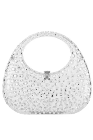 Acrylic Rhinestone Clutch Handbag