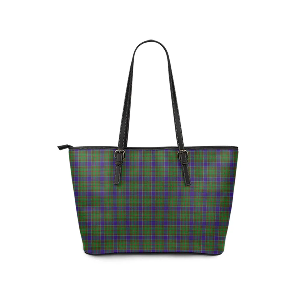 Adam Tartan Leather Tote Bag