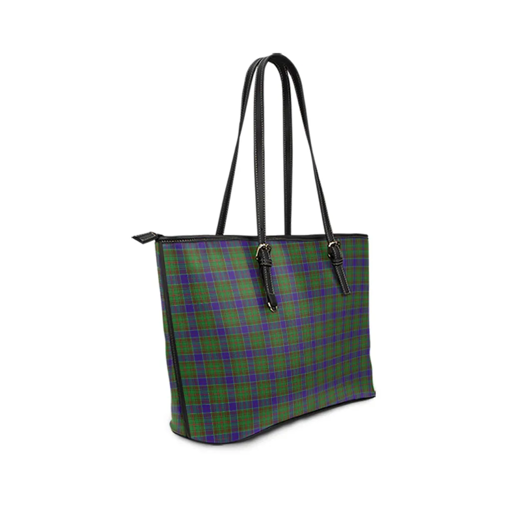 Adam Tartan Leather Tote Bag