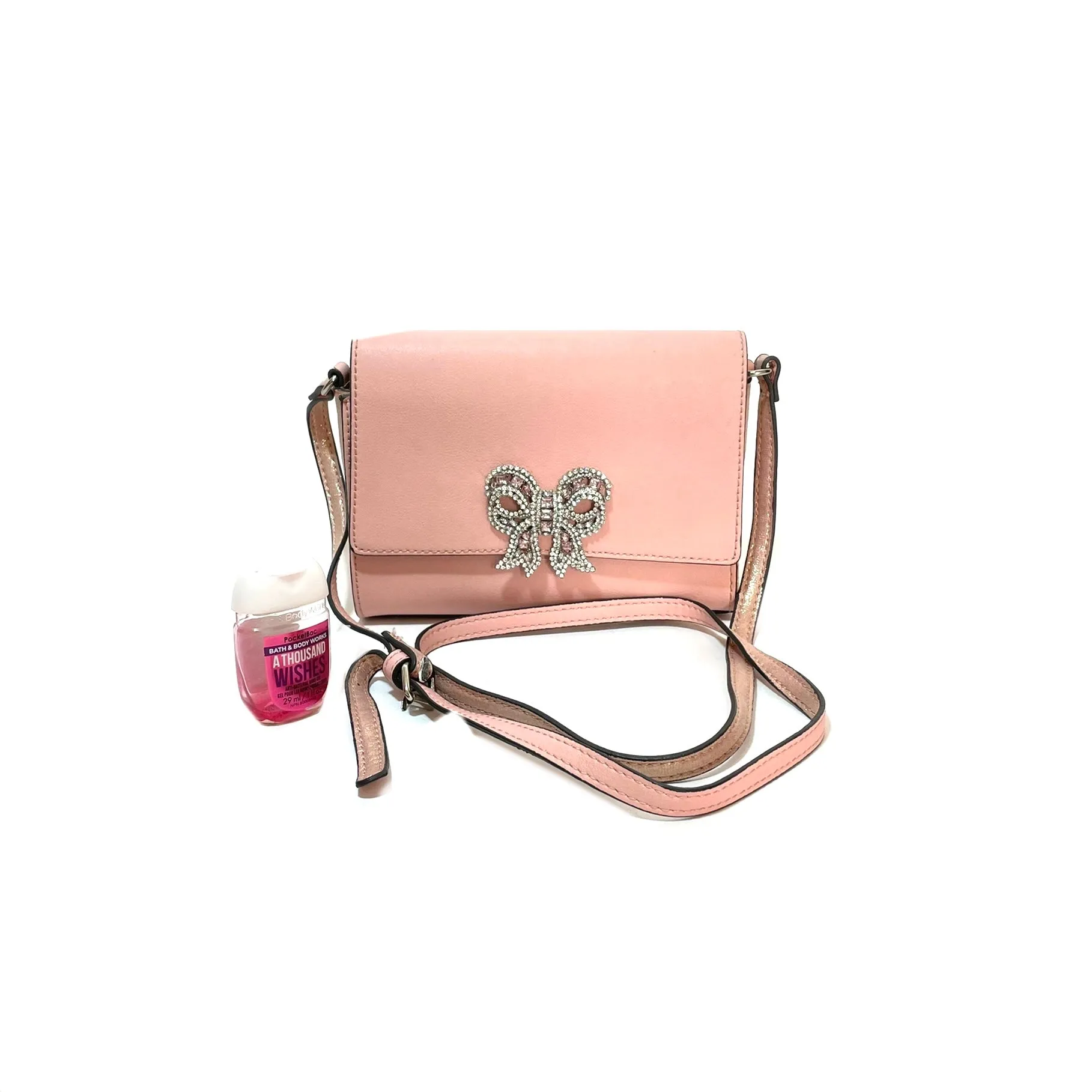 ALDO Light Pink Rhinestone Cross-body Bag | Gently Used |