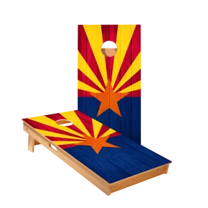 Arizona Flag Star Cornhole Boards