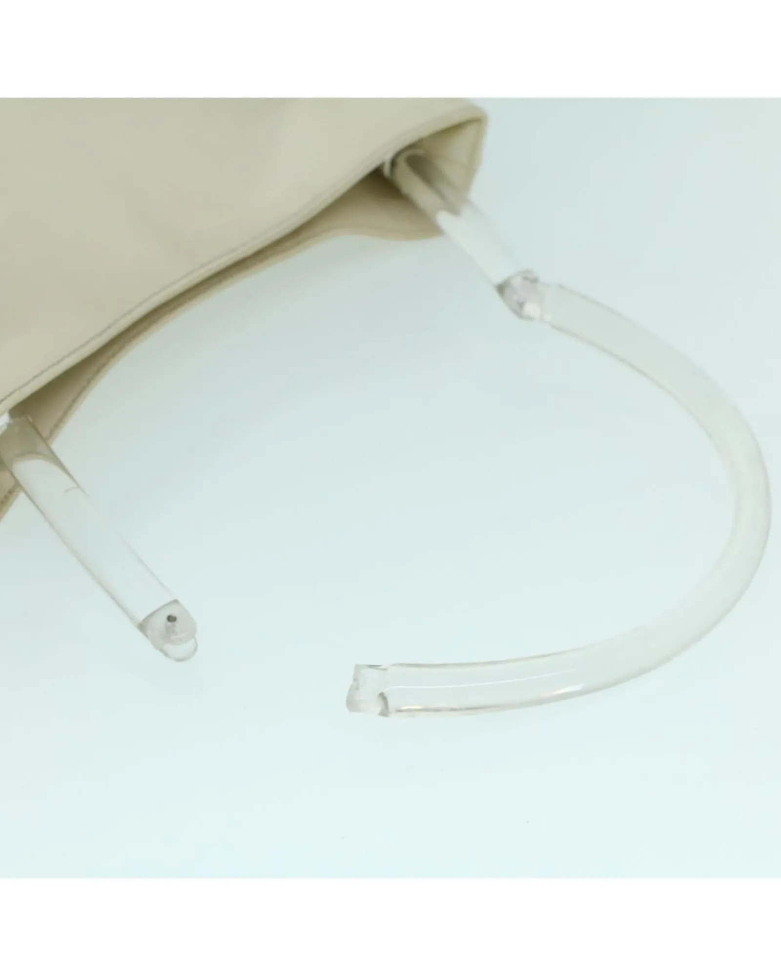 Authentic White Leather Handbag