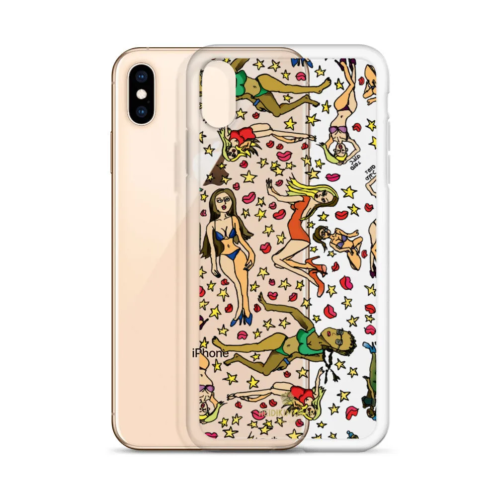 Bad Girl's iPhone Case, Graphic Cartoon Art Fun Colorful Artistic Phone Case-Made in USA/EU/MX