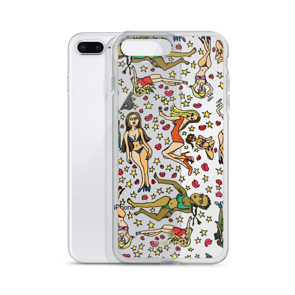 Bad Girl's iPhone Case, Graphic Cartoon Art Fun Colorful Artistic Phone Case-Made in USA/EU/MX