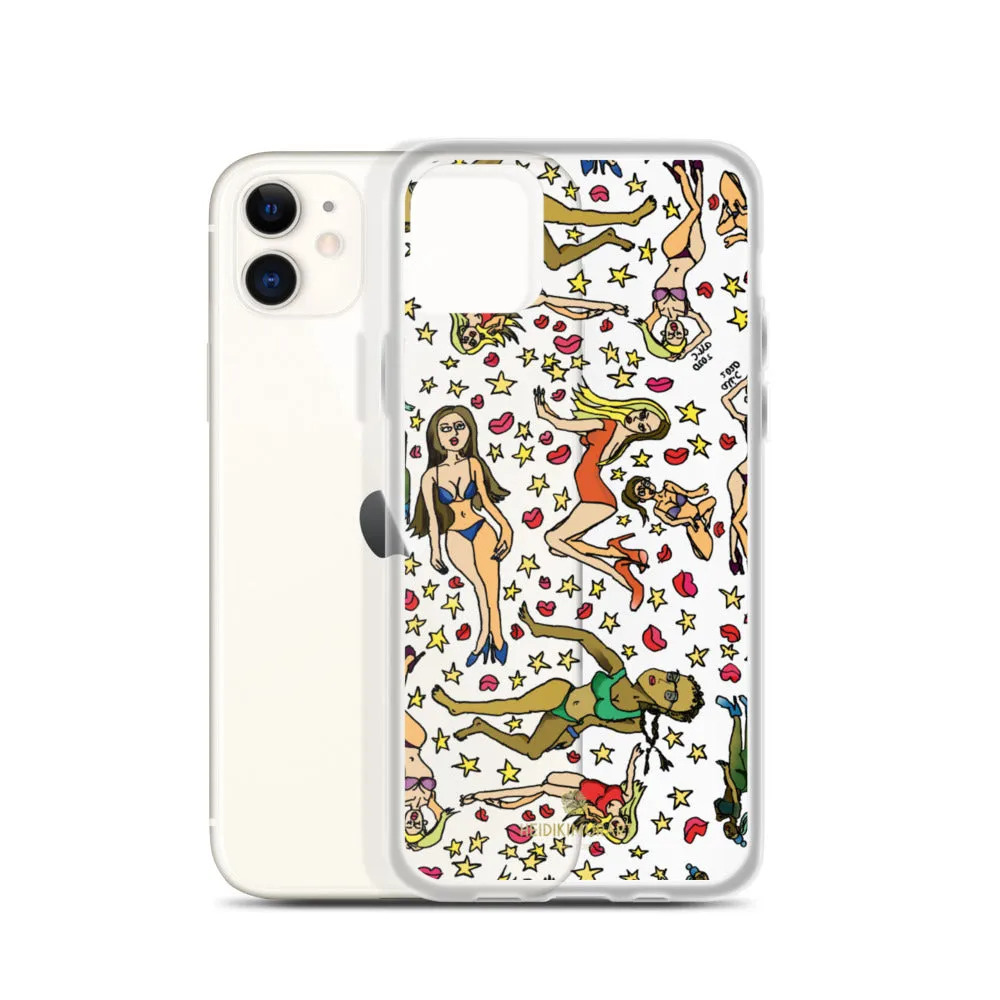 Bad Girl's iPhone Case, Graphic Cartoon Art Fun Colorful Artistic Phone Case-Made in USA/EU/MX