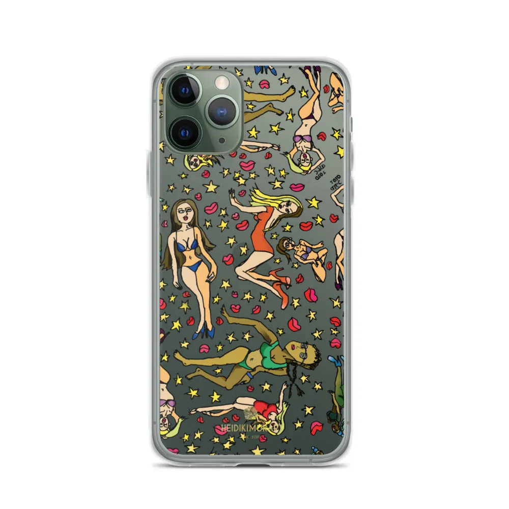 Bad Girl's iPhone Case, Graphic Cartoon Art Fun Colorful Artistic Phone Case-Made in USA/EU/MX