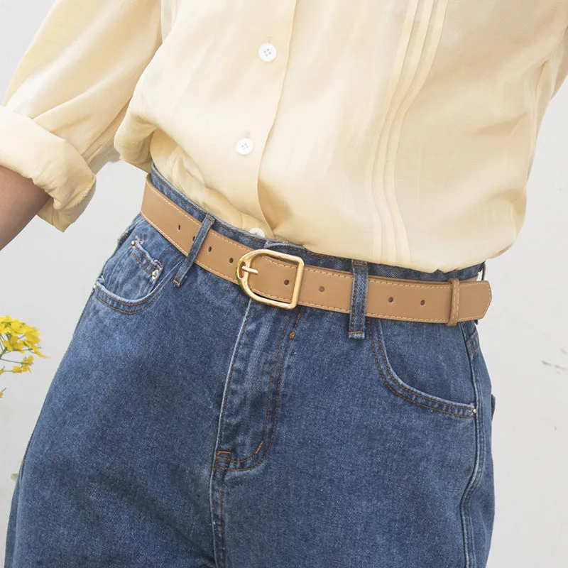 Belt Trendy Wild Belt Jeans Decorative Belt Simple All-Match Casual Belt