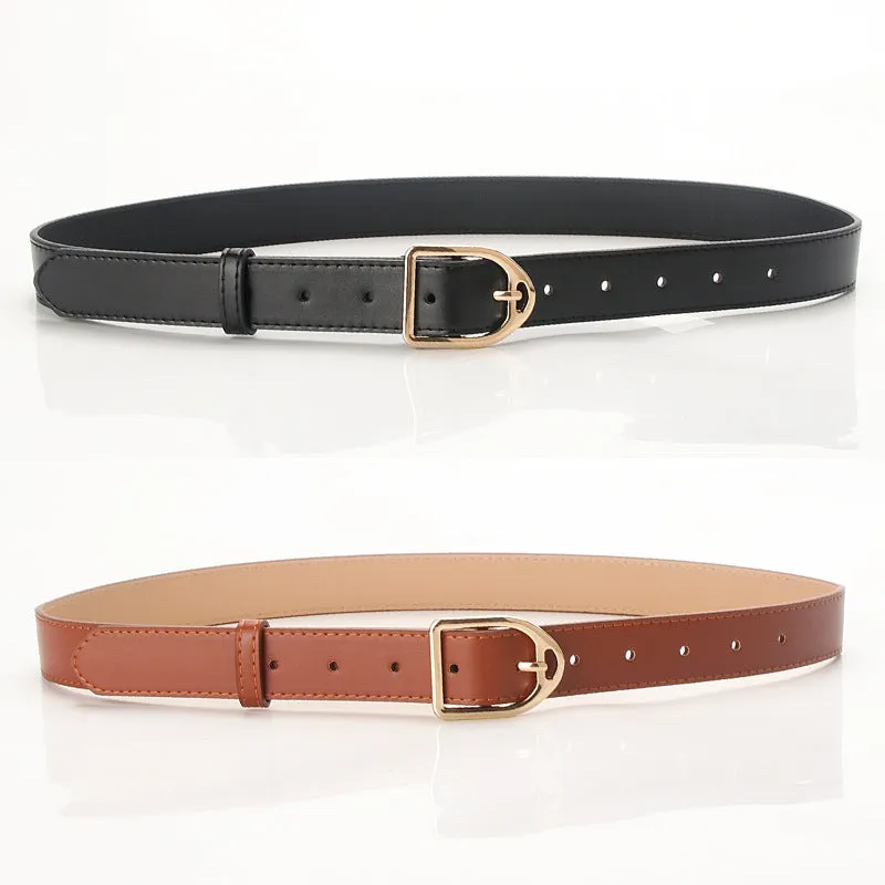 Belt Trendy Wild Belt Jeans Decorative Belt Simple All-Match Casual Belt