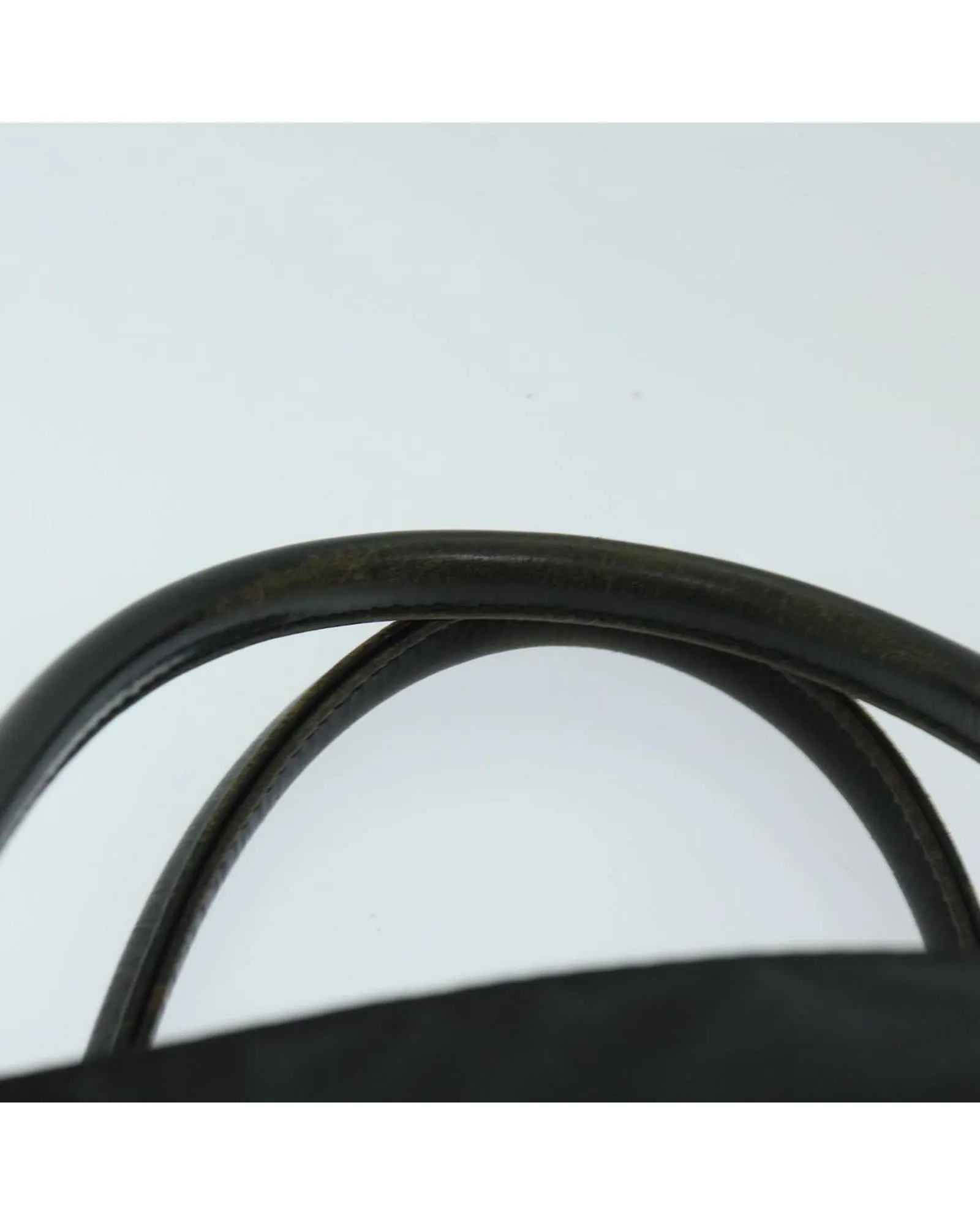 Black Nylon Hand Bag with Burberry Label Design