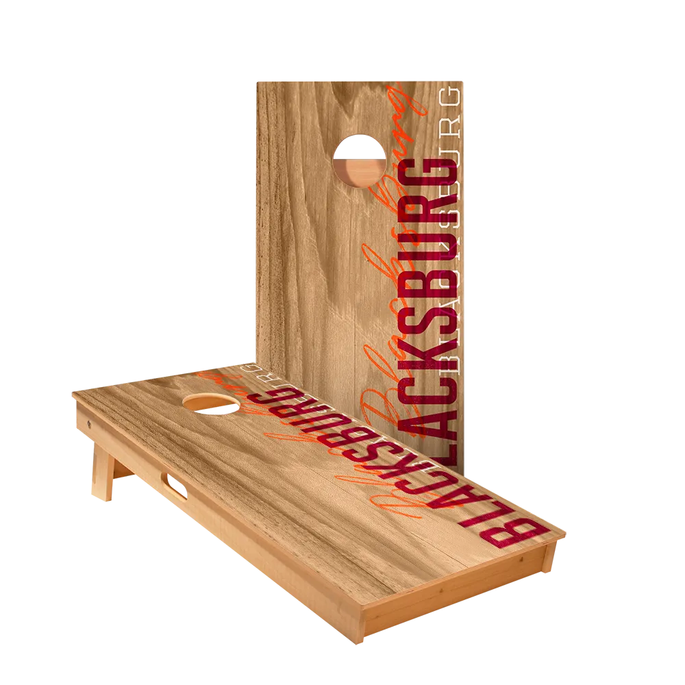 Blacksburg Campus Gameday Star Cornhole Boards