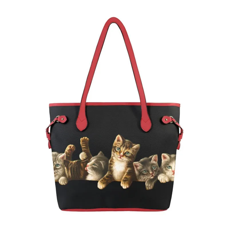 Cat Themed Classic Tote Bag For Women