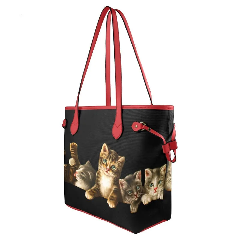 Cat Themed Classic Tote Bag For Women