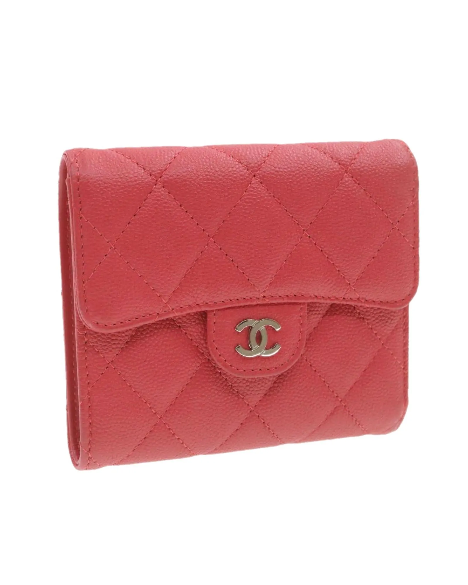 Caviar Skin Matelasse Wallet by CHANEL