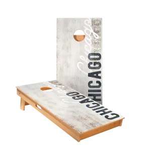 Chicago Football Vintage Gameday Star Cornhole Boards