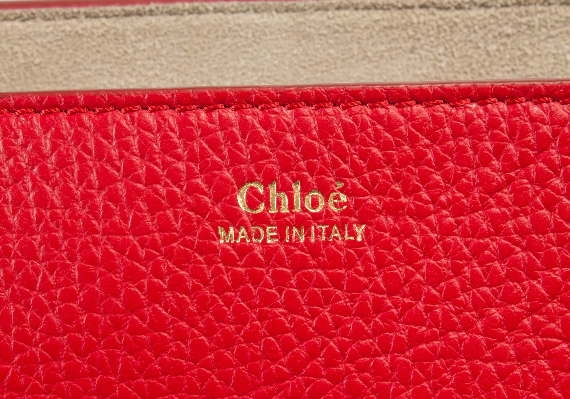 Chloe Drew Shoulder Bag | Plaid Red w/ Gold Hardware | Size Medium