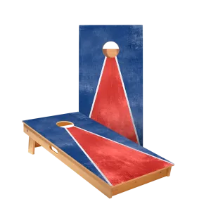 Classic Triangle - Red, White, Blue Star Cornhole Boards