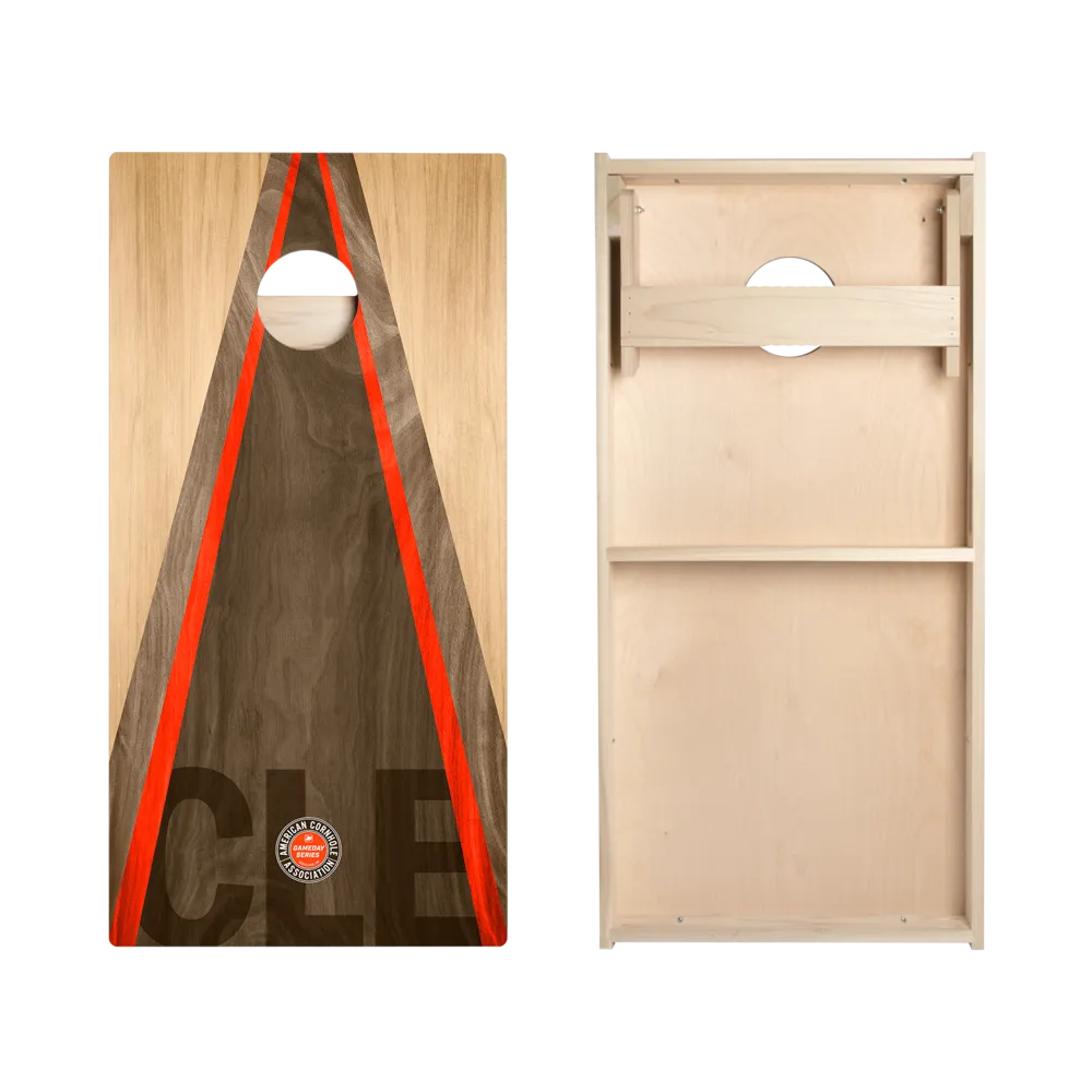 Cleveland Football Gameday Classic Triangle Star Cornhole Boards