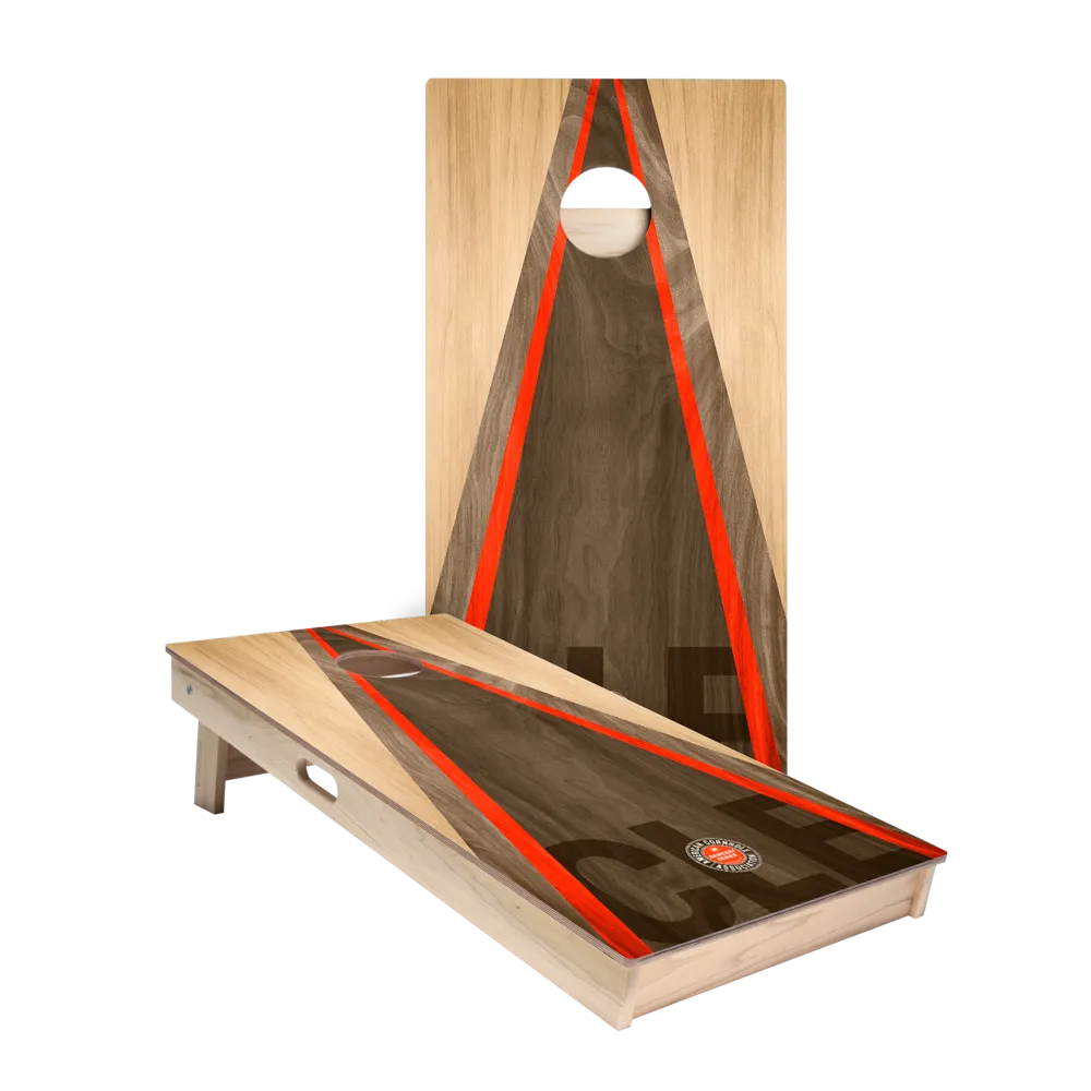 Cleveland Football Gameday Classic Triangle Star Cornhole Boards