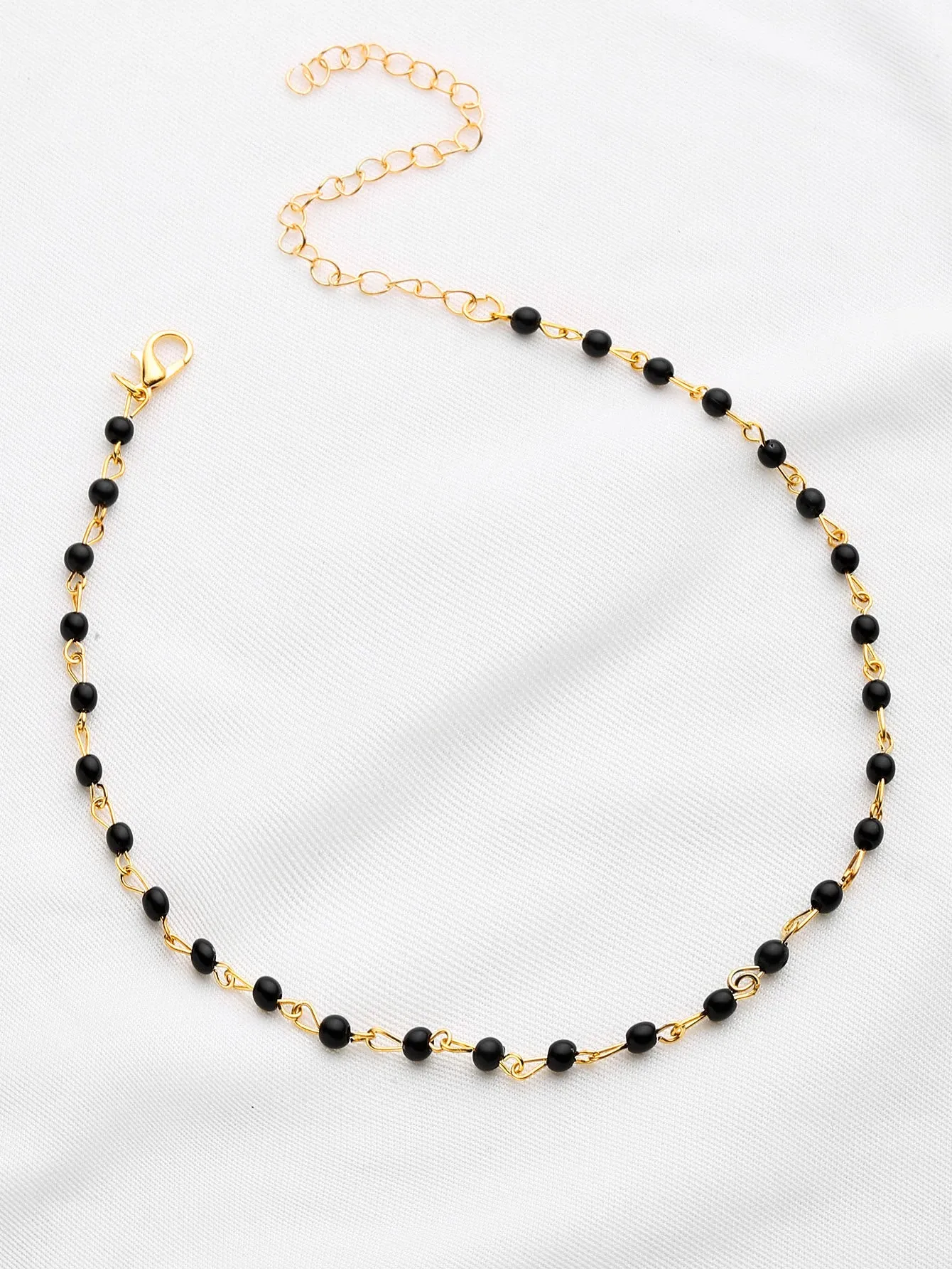 Contrast Beaded Delicate Necklace for Women Girls Accessories Jewelry Gifts Gift