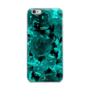 Coral Blue Rose Phone Case, Floral Watercolor iPhone X | XS | XR | XS Max | 8 | 8  | 7| 7  Phone Case