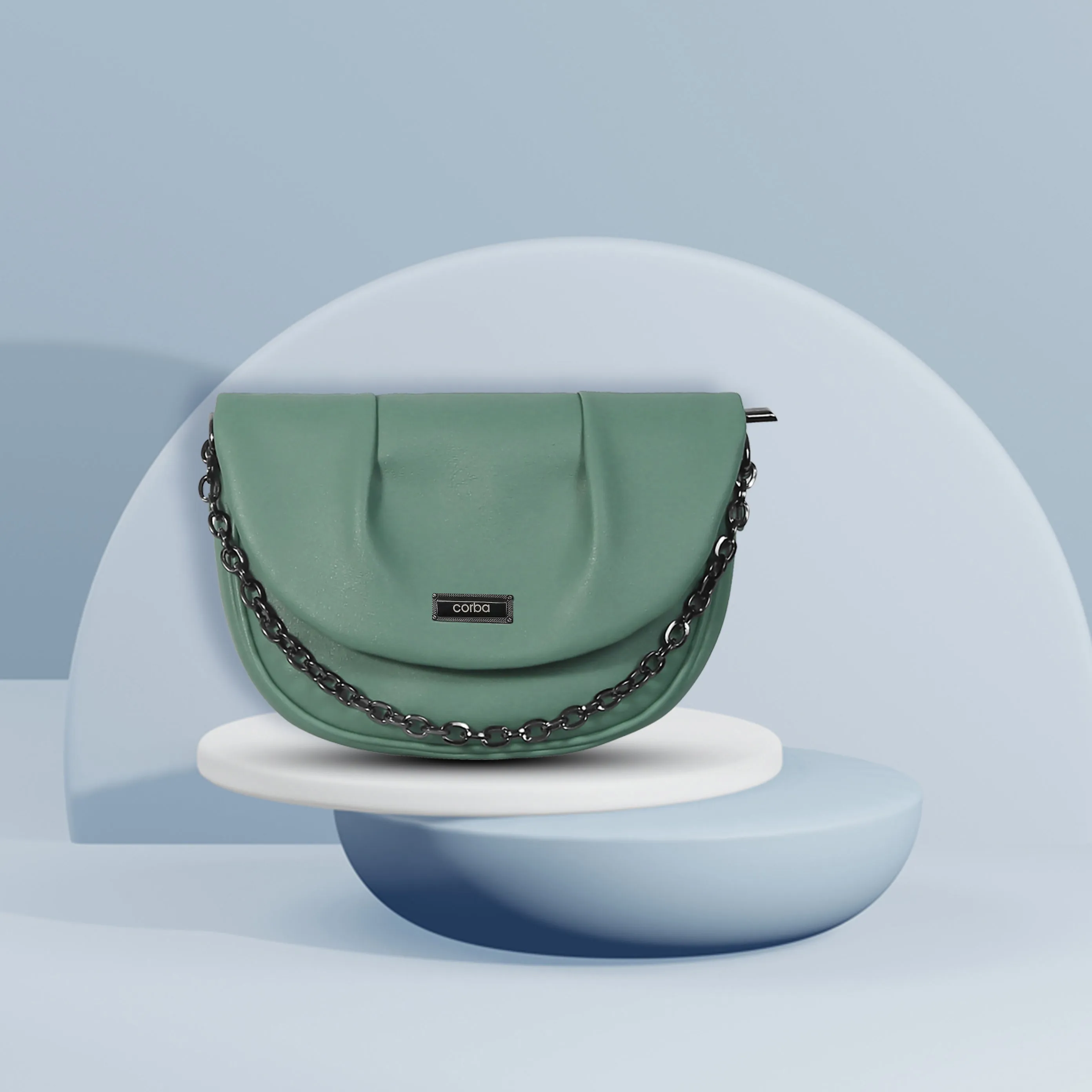 Light Green Corba Womens Sling Bag with Optimal Design