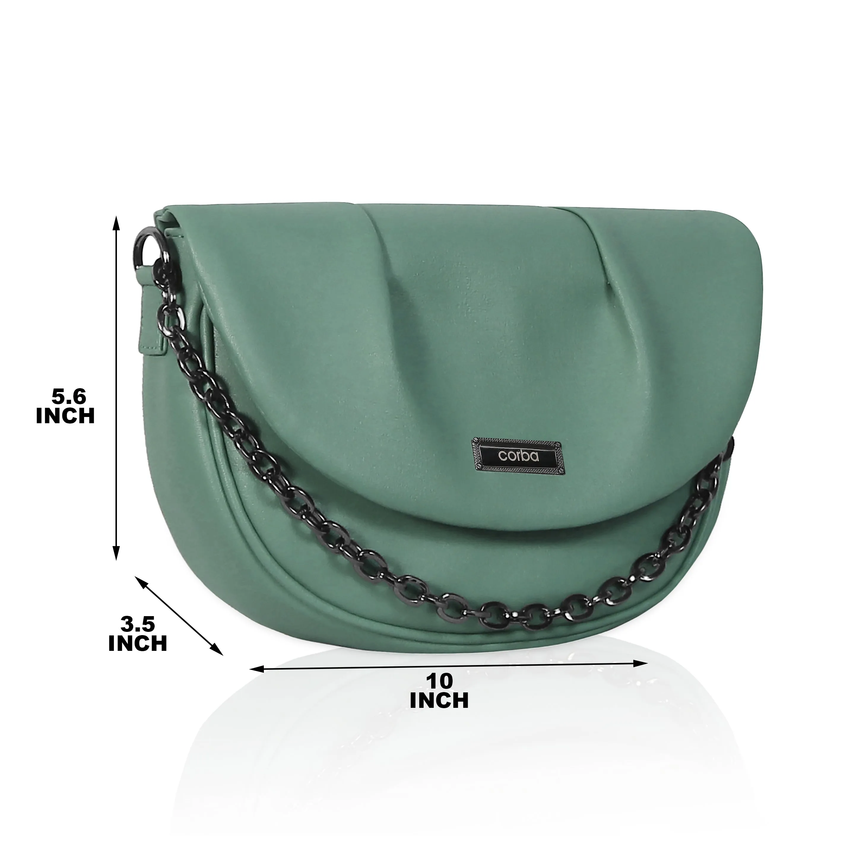 Light Green Corba Womens Sling Bag with Optimal Design