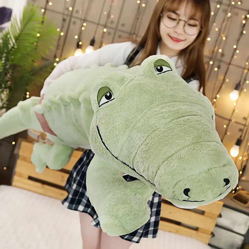 Crocodile Pillow Soft & Stuffed.