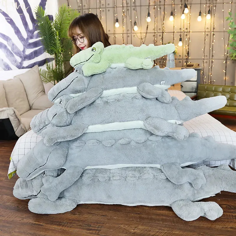 Crocodile Pillow Soft & Stuffed.