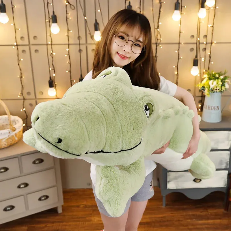 Crocodile Pillow Soft & Stuffed.