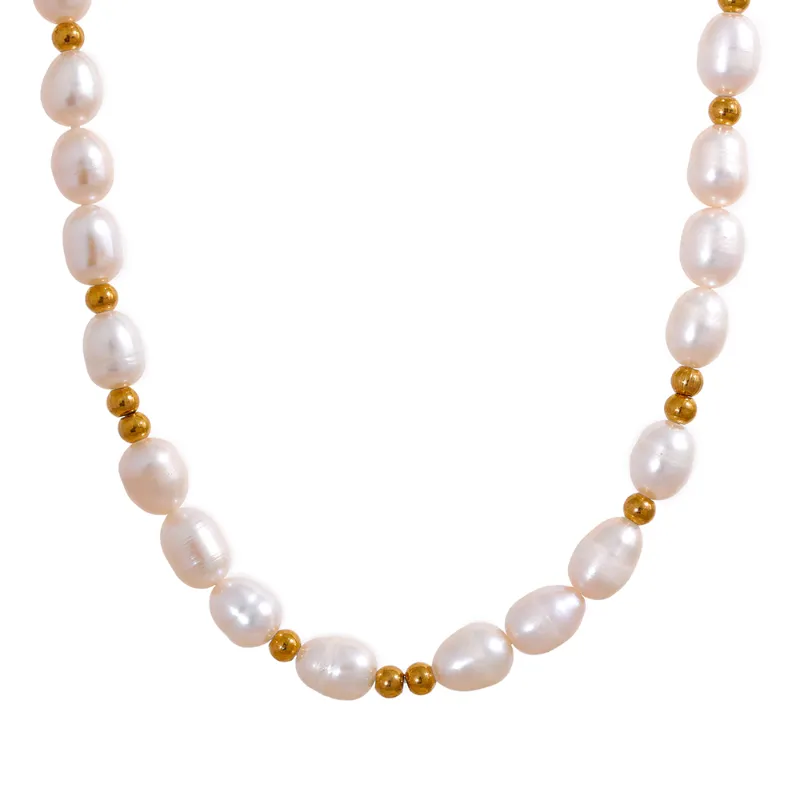 Delicate Pearl Chain Necklace for Women