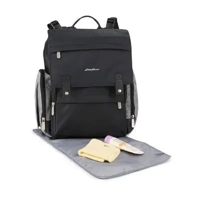 Eddie Bauer Crosstown Cascade Back Pack Diaper Bag - Black/Gray