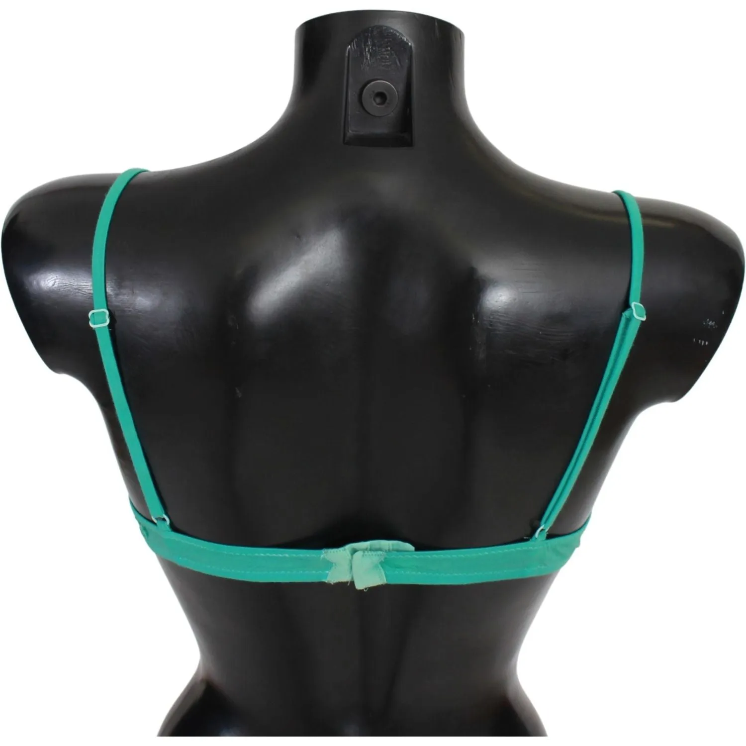 Ermanno Scervino Luxurious Green Cotton Push Up Bra