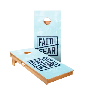 Faith Over Fear Star Cornhole Boards