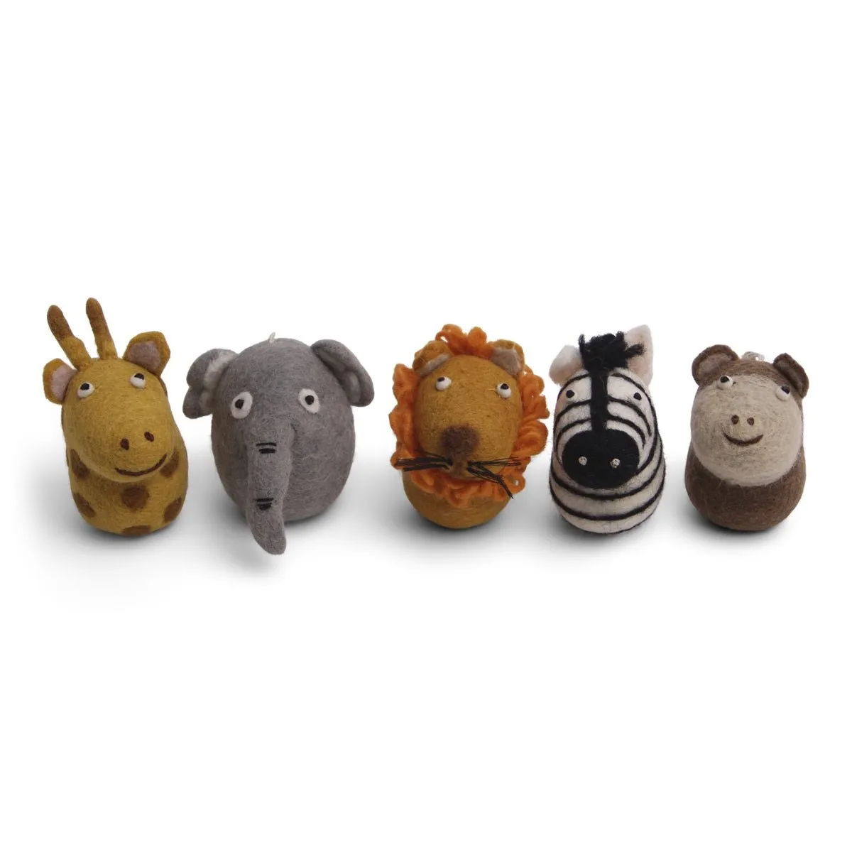 Felted Safari Animals (Set of 5) by Én Gry & Sif