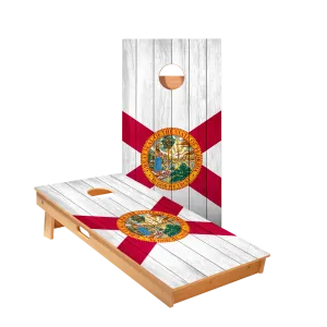 Florida Flag Star Cornhole Boards