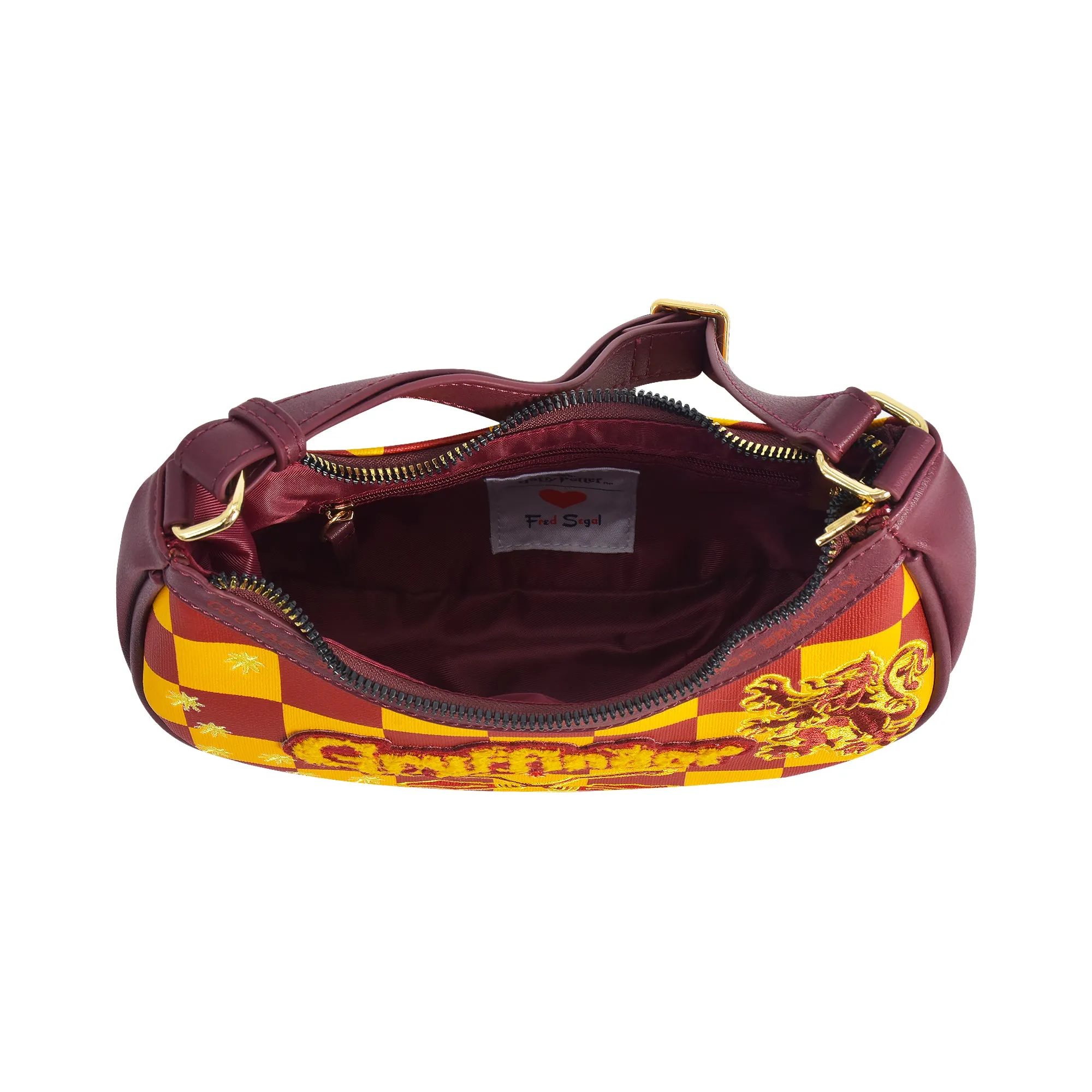 Fred Segal Harry Potter Checker Gryffindor Shoulder Bag