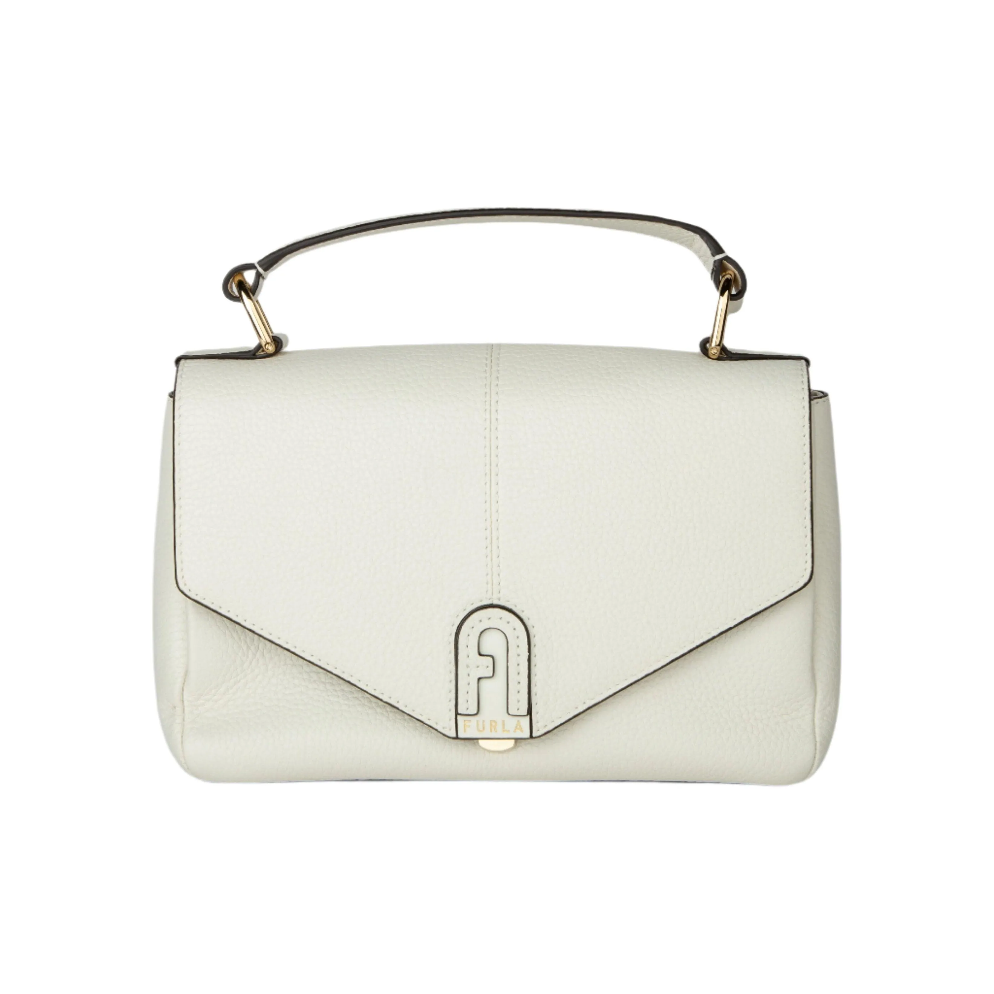 Furla Dafne Small Top Handle Bag -  Beige