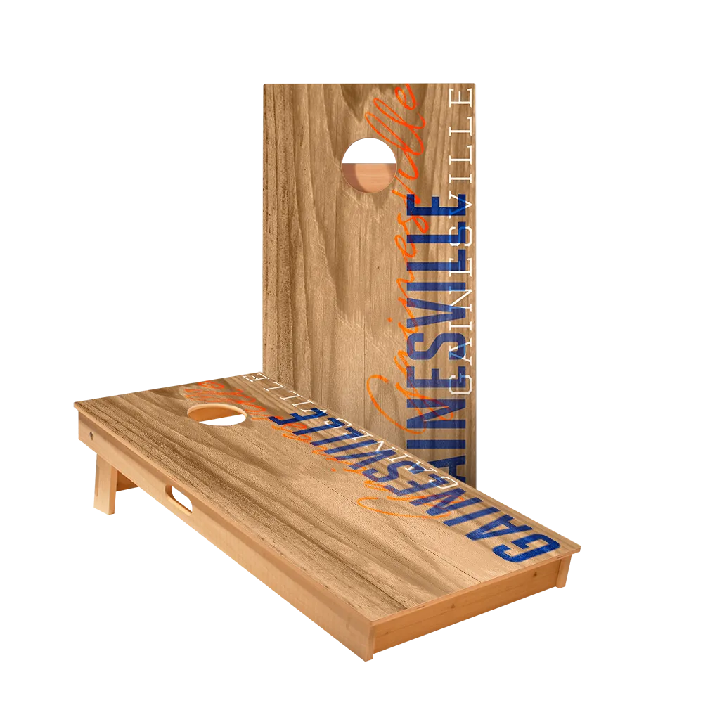 Gainesville Campus Gameday Star Cornhole Boards