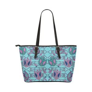 Gilded Whispers Leather Tote