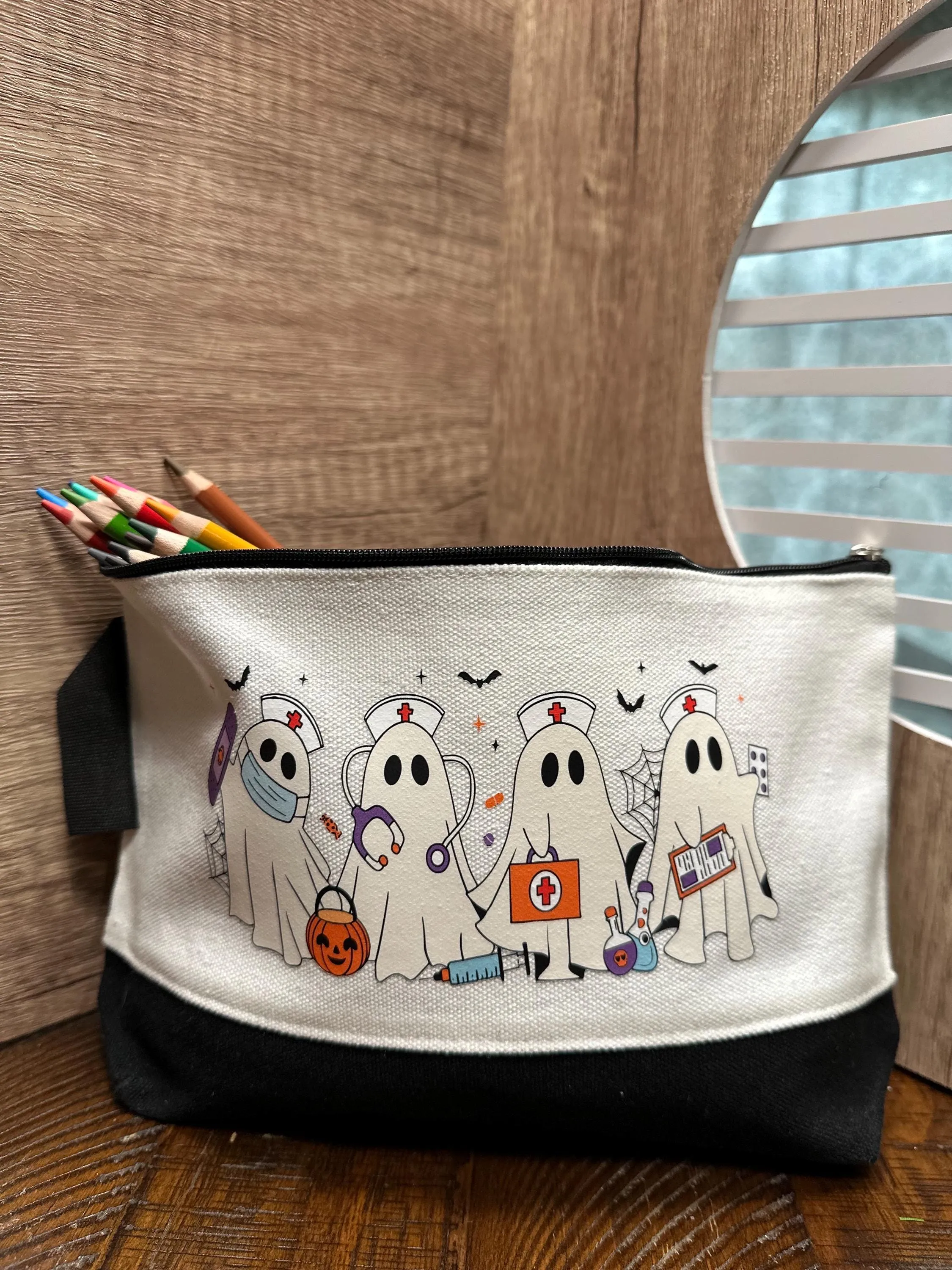 Halloween Nurse Personalized cosmetic bag