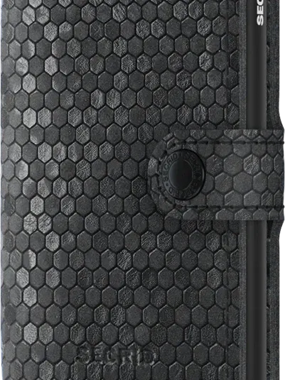 Hexagon Black Miniwallet