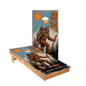 Hiking Sasquatch Star Cornhole Boards