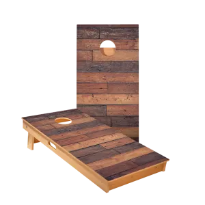 Horizontal Rustic Wood Star Cornhole Boards