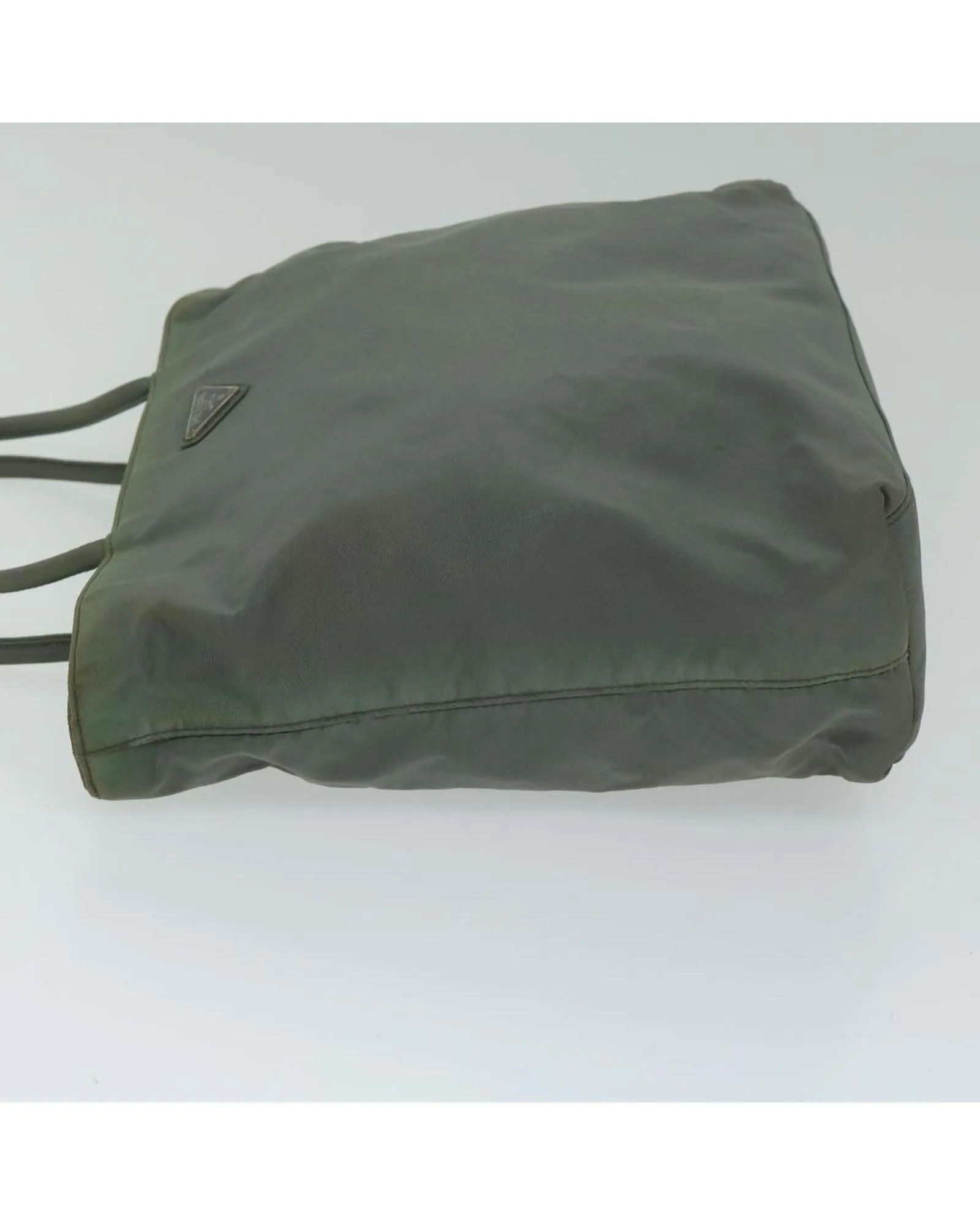 Khaki Nylon Hand Bag by Prada