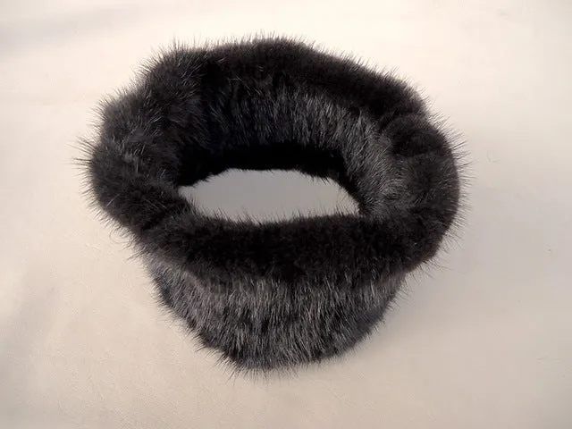 Knitted Fur Headband