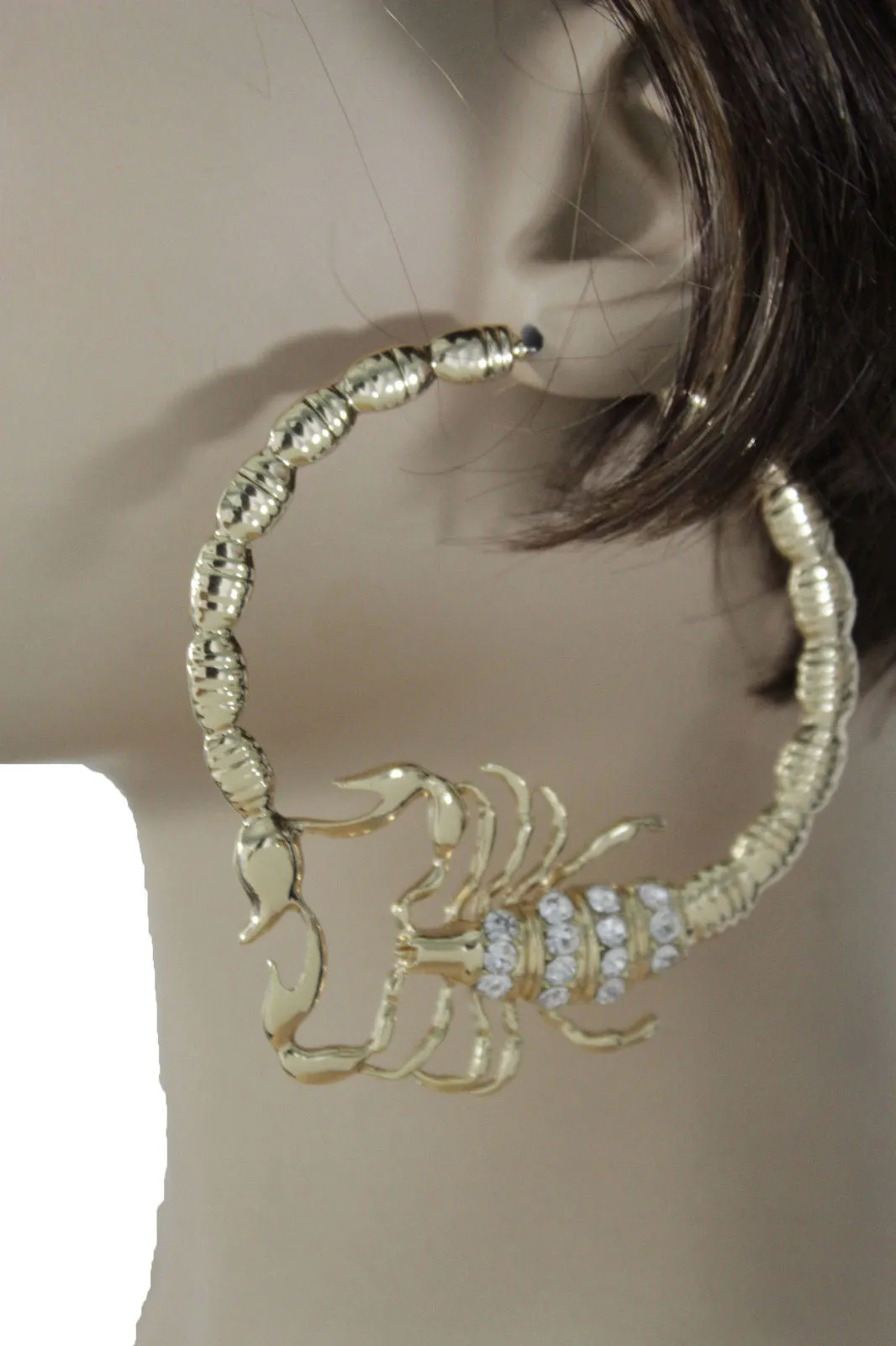 Large Scorpion Hoop Earrings