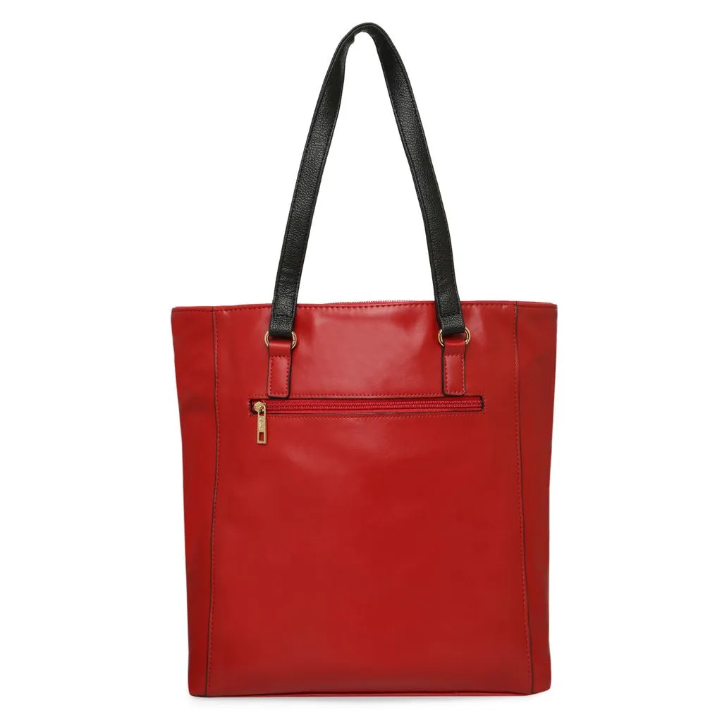 Lavie Paris Womens Elegant Leather Tote Bag - Spacious, Stylish Handbag for Everyday Use