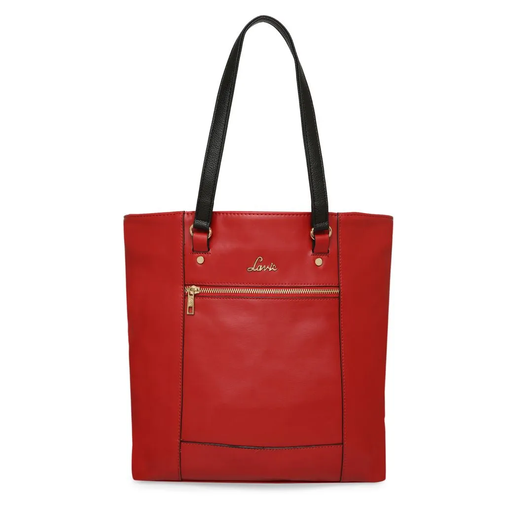 Lavie Paris Womens Elegant Leather Tote Bag - Spacious, Stylish Handbag for Everyday Use