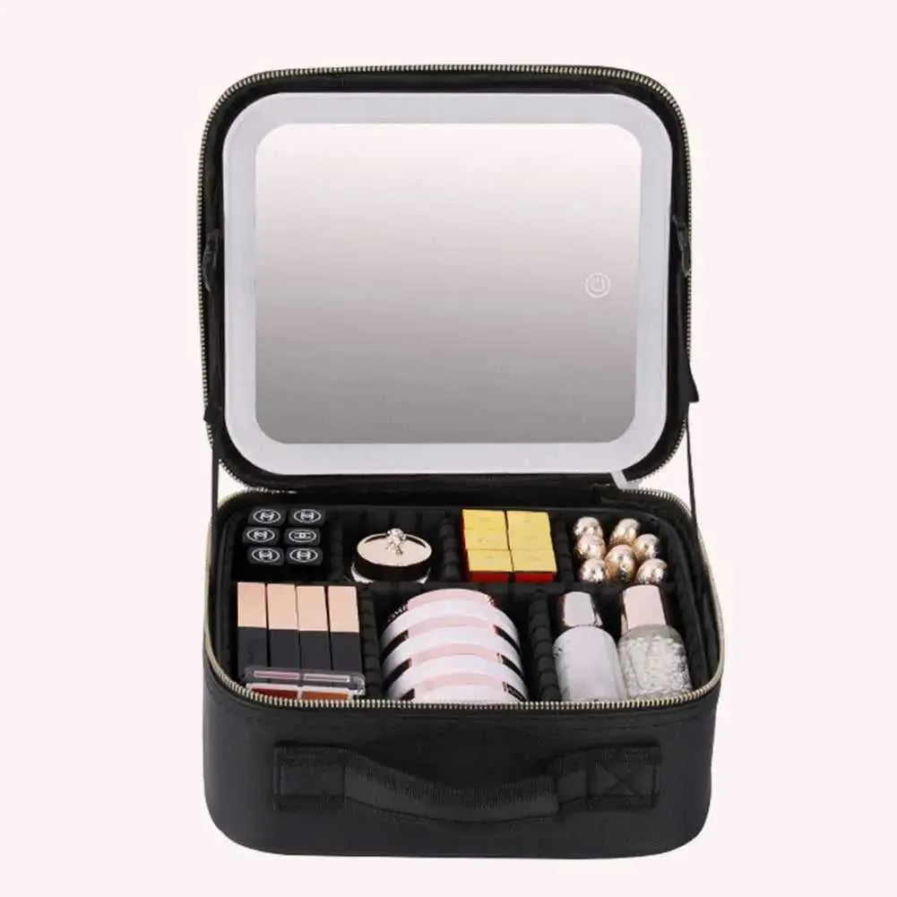 LED Portable Makeup case with Mirror