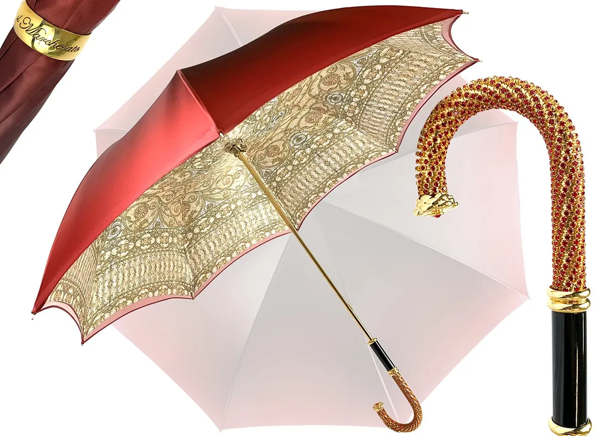 Luxurious Baroque Print Umbrella